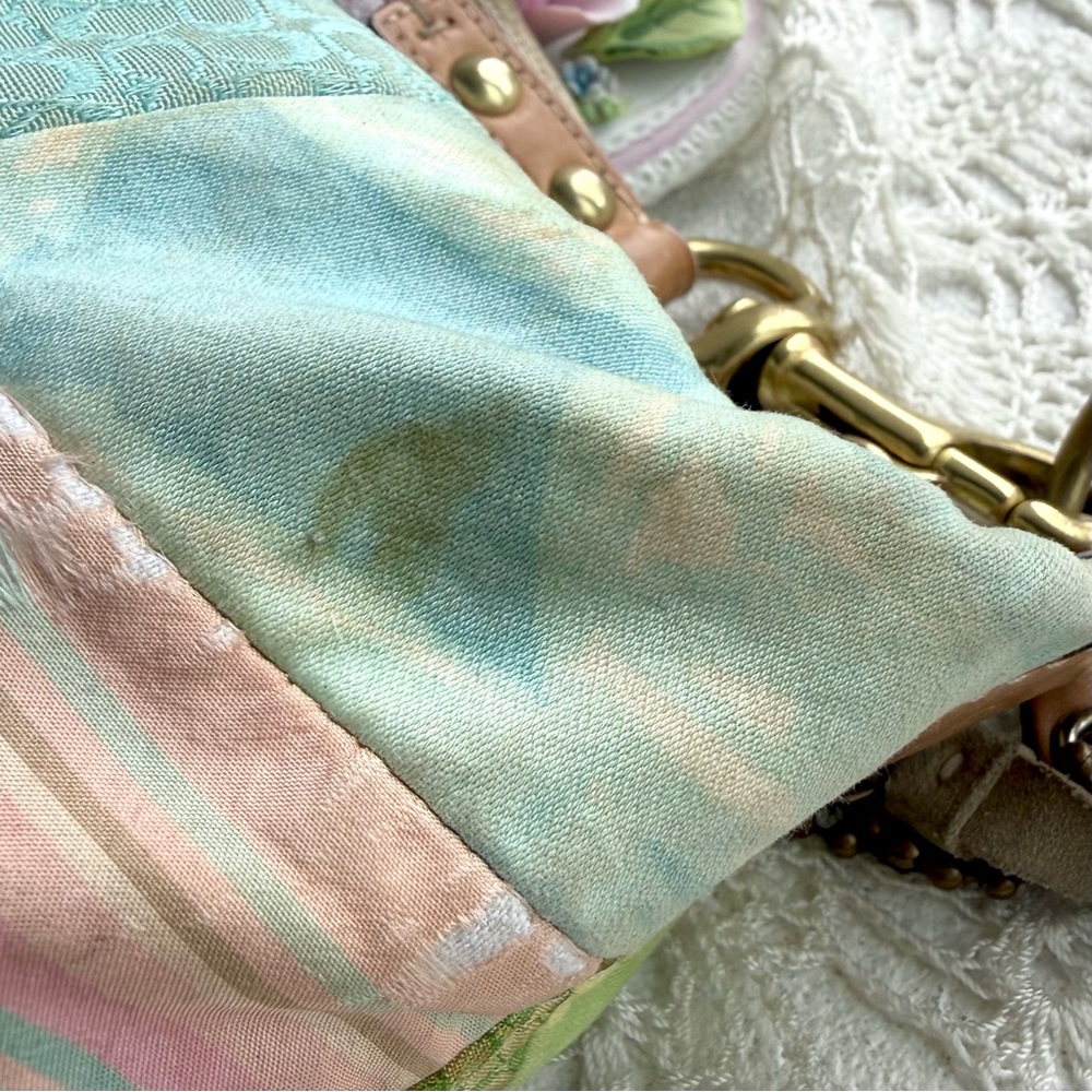 Y2k Coach Hamptons Patchwork Quilted Shoulder Bag… - image 9